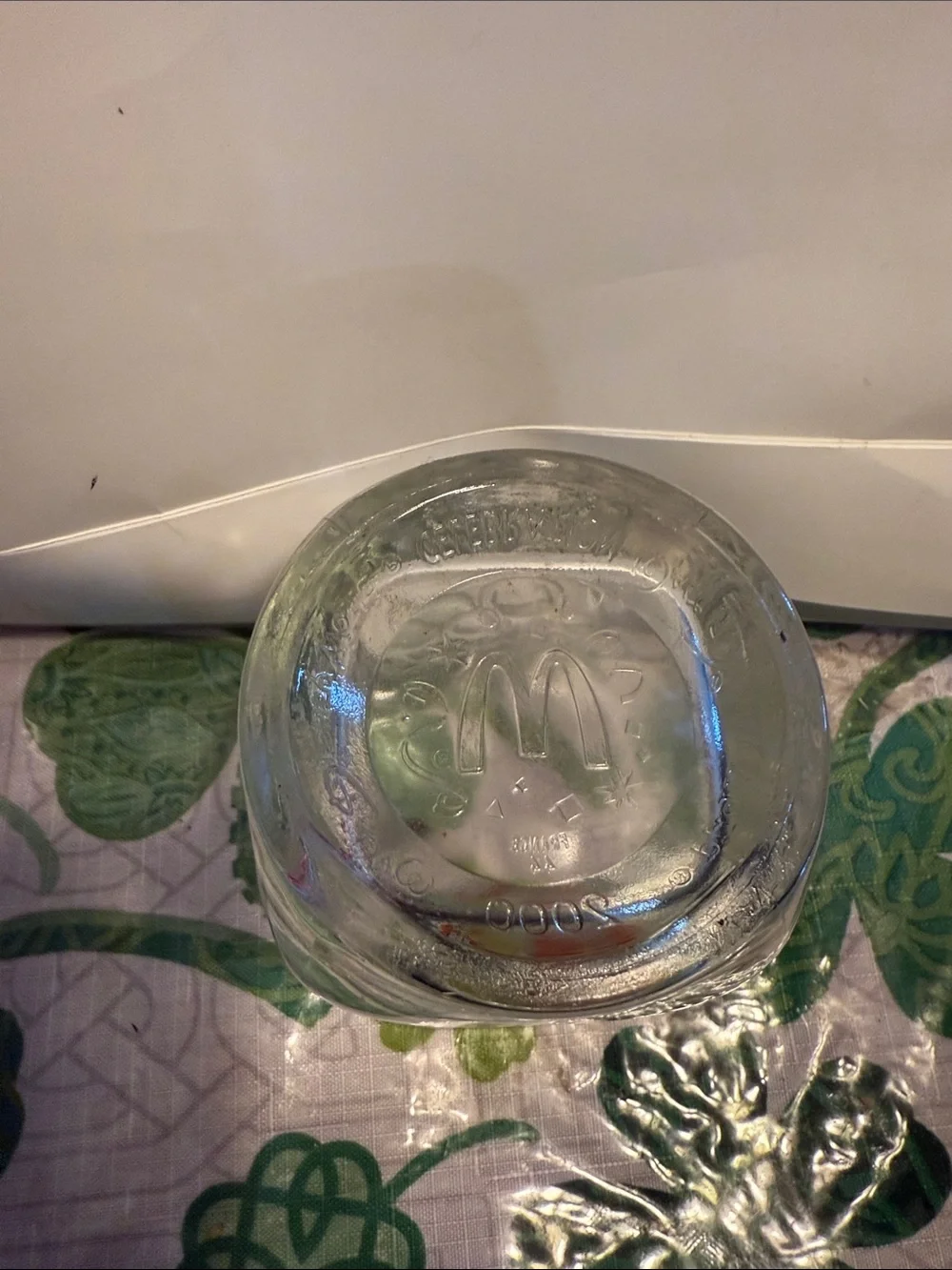 Disney Mickey Explorer Glass Tumbler . McDonald’s series year 2000.